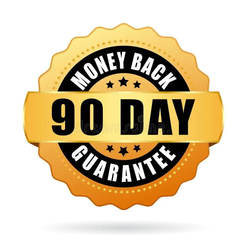 90 days money back